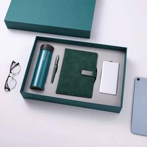 Coffret Cadeau d'Affaires Nouvel An : Ensemble Moderne et Simple avec Tasse Isotherme en Acier Inoxydable Verrouillable, Carnet et Batterie Externe – Idéal pour Événements d'Entreprise - Product Image 4