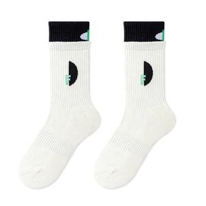 Wholesale Custom Logo Terry Sport <b>Socks</b> OEM Cushion Crew Length Fashion Design Street Hiphop Trendy Double Cuff Body Logo - Product Image 1