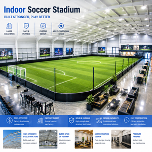 Estadio de Fútbol Sala Interior, Estructura de Acero Prefabricada, Edificio Comercial para Arena de Fútbol, Gimnasio - Product Image 1