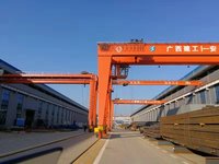 Pont roulant semi-portique à poutre simple 35M avec moteur de levage à engrenages 45 tonnes et télécommande sans fil pour l'industrie manufacturière (Siemens)