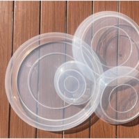 Plateaux de jardinage épais et durables multi-tailles ronds en plastique transparent pour plantes Soucoupes