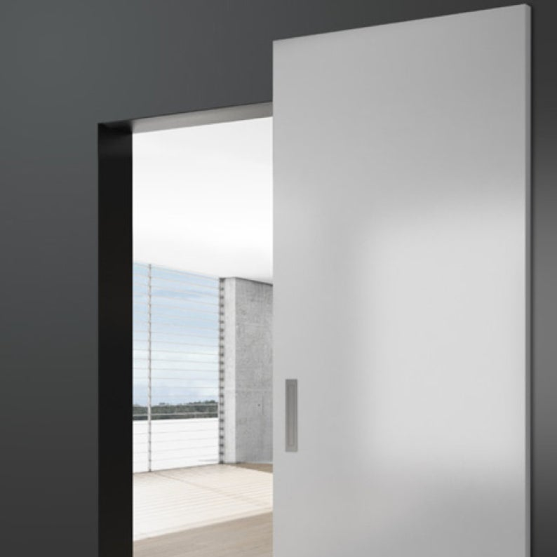 Волшебная Дверь, скрытая трек, простой дизайн, невидимая раздвижная дверь, установленная на стене