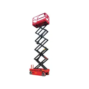 CE Mobile Hydraulic vertical shear fork mini work platform for wall plaster
