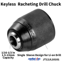 Mandrin de perceuse sans clé 1/2'-20 UNF avec système de verrouillage, boîtier en acier à double manchon pour outils électriques, pièces détachées