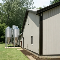 Gallinero Prefabricado Moderno de Estructura de Acero Anticorrosión para Cría en Capas, Base Duradera para Cría de Aves de Corral, Personalizable
