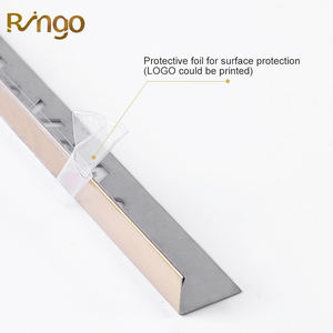 Argento in acciaio inossidabile a forma di L profilo del bordo delle piastrelle 10mm e 12mm impermeabili campioni gratuiti durevoli per pareti e bordi del pavimento - Product Image 3