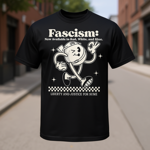 T-shirt con stampa grafica Fascismo, unisex, girocollo, manica corta, abbigliamento promozionale - Product Image 2