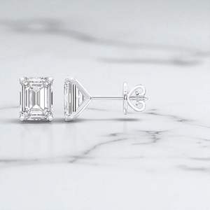 ต่างหูเพชรทรงกลมแบบหนีบ KEEVA JEWELS สีโรสโกลด์ ขนาด 0.50 กะรัต ถึง 4.00 กะรัต สำหรับผู้หญิง พร้อมตัวล็อคแบบกด - Product Image 2