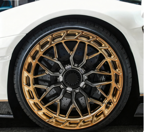 عجلات رياضية من الألومنيوم المطروق FSC-1016 مكونة من قطعتين مقاس 17 و22 و26 بوصة مخصصة بـ 4 و5 و6 فتحات لسيارات BMW وMERCEDES-BENZ وبورش - Product Image 4