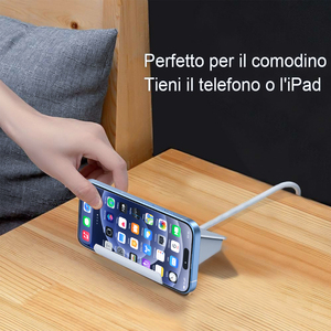 Universal Desktop USB Charger 6 Port PD <b>Fast</b> <b>Charging</b> EU <b>Plug</b> White 35W Output - Product Image 4