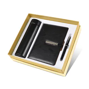 2023 New Arrival promotional Bottle+pen+notebook 3 in 1 corporate gifts set luxury christmas gift set tumbler gift set