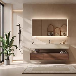 <strong>Vintage</strong> <strong>Bathroom</strong> <strong>Cabinet</strong> Brown <strong>Bathroom</strong> Vanity Hanging Bath Vanity Large <strong>Bathroom</strong> Vanity 84 Inch Vanity Unit - Product Image 3