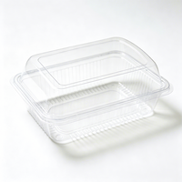Boîte à compartiments multiples transparente de qualité alimentaire, taille de moule personnalisée pour l'emballage de collations, de desserts et d'aliments