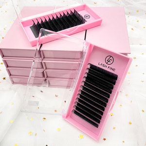 Cashmere Matte Black <strong>C</strong> CC D DD <strong>Curl</strong> 0.05 0.07 Lash Extension Premium Soft Individual Volume Eyelash Extension - Product Image 4