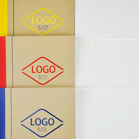 Carnets de composition OEM personnalisés à couverture rigide et simple/doublés/pointillés A5 A4 journaux fournitures scolaires bureau de promotion