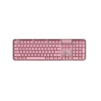 Teclado Inalámbrico MOFii Crystal Arc, Colorido, Transparente, Tri-modo, Retroiluminación RGB, Recargable, con Cable Tipo C