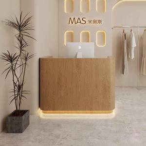 Mostrador de Recepción Moderno para Tienda, Fabricado en Fábrica, con Logotipo Personalizado, Diseño Simple para Barbería y Salón de Belleza - Product Image 3