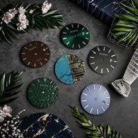 Guangzhou personalizado en blanco reloj Dial marcador de acero inoxidable luminoso Nh35 Nh36 piezas con logotipo OEM reloj Dial proveedor