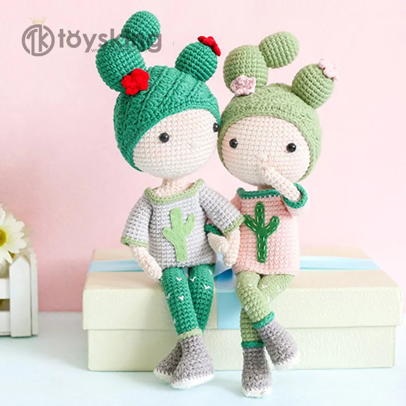 Kinderspiel zeug Mädchen Prinzessin Häkeln Fee Plüsch puppe Mit Rock Amigurumi Kawaii Gefüllte Puppen Von Handmade