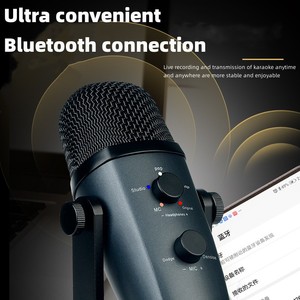 Micro Điện Dung USB Màu Xanh Dương-Thiết Bị Hát, Ghi Âm Và Phát Sóng Trực Tiếp, Bộ Điện Thoại Di Động Máy Tính Hoàn Chỉnh - Product Image 4