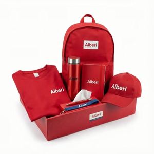 Ensemble de papeterie d'entreprise en cuir personnalisé avec logo 2026, comprenant un sac à dos, un carnet, une bouteille et un t-shirt – Vente en gros OEM ODM - Product Image 2