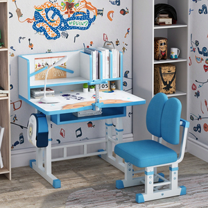 Trẻ em duy nhất đồ nội thất Ergonomic Chiều cao có thể điều chỉnh trẻ em trẻ em nghiên cứu bảng Bàn và ghế - Product Image 4