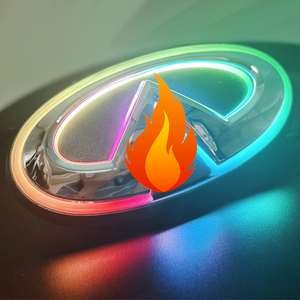 ไฟสัญลักษณ์ LED กระจังหน้าคาร์บอนไ<span class=keywords><strong>ฟ</strong></span>เบอร์  แบบแ<span class=keywords><strong>ฟ</strong></span><span class=keywords><strong>ล</strong></span><span class=keywords><strong>ช</strong></span>ห<span class=keywords><strong>ล</strong></span>ายสี RGB ควบคุมผ่านแอพ สำหรับอินฟินิตี้ ปี 2014-2024 - Product Image 5