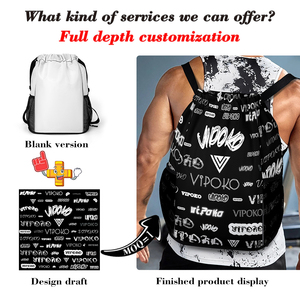 Biểu Tượng Tùy Chỉnh Bơi Dây Kéo Túi Ba Lô Giày Túi Du Lịch Không Thấm Nước Sinh Viên Ngoài Trời Thể Thao Thiết Lập Hành Lý Thương Hiệu Thăng Hoa Túi - Product Image 2