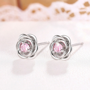 Orecchini a Perno con Fiore di Rosa per Donne, Design Floreale, Accessori per Orecchie da Indossare Quotidianamente - Product Image 5