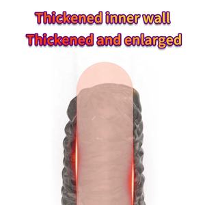 Penisringe für Männer zur Verzögerung der Ejakulation Kondom Penis-Hülle Verlängerung Erweiterter Dildo Erwachsenen-Analplug Sexspielzeug Ohne Vibrator für Frauen - Product Image 2