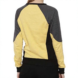 Women's Color Block <b>Raglan</b> Sweatshirt Crew Neck Long Sleeve Fleece Pullover Custom Logo Casual Autumn Wear - Product Image 2