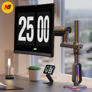 ขาตั้งจอเกมมิ่งอลูมิเนียมอัลลอยด์สีเทาเข้มรุ่นใหม่ NB F7/L70 สำหรับจอแสดงผลขนาด 32-60 นิ้ว รับน้ำหนักได้ 2-20 กก. รองรับ <span class=keywords><strong>VESA</strong></span> 75/100 มม. <span class=keywords><strong>50</strong></span> - Product Image 3