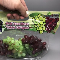Druivenbeschermingszakken voor de landbouw, vers fruit opslag, transport, verpakking, staande pouch, ritssluiting, ventilatie, ademend