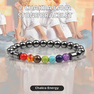 Bracelet Unisexe Élastique en Acier Inoxydable et Agate, Perles 7 Chakras, Tendance, pour Fêtes, Guérison, Yoga, Énergie Spirituelle - Vente en Gros - Product Image 2