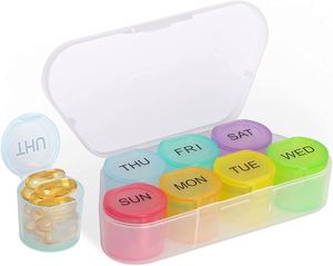 กล่องจัดยา 7 วัน แบบขายส่ง ความจุขนาดใหญ่ 7 ช่อง กล่องเก็บยาพลาสติก - Product Image 3