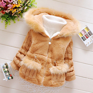 E2woo 2022 Nueva Chaqueta de Color Puro para Niñas, Chaqueta Acolchada de Algodón para Niños, Estilo Medio Invernal - Product Image 2