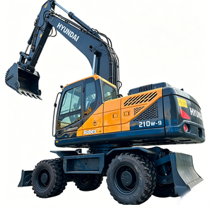 Excavatrice sur pneus Hyundai R210W-9 d'origine coréenne 2026, haute qualité et économique pour la construction routière - Product Image 2