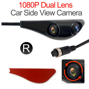 Hd 1080p רכב בצד תצוגה עדשה כפולה הר מערכת מצלמה עם מחבר תעופה 4pin - Product Image 1