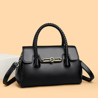 Sac à bandoulière élégant en cuir PU grande capacité avec design à surpiqûres pour le shopping, les voyages, le bureau et une utilisation quotidienne pour femmes