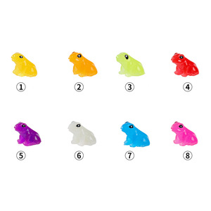 Ornement de grenouille qui brille dans le noir, en résine, en forme d'animal, décoration de jardin autoportante, accessoire de paysage miniature éclairé - Product Image 3