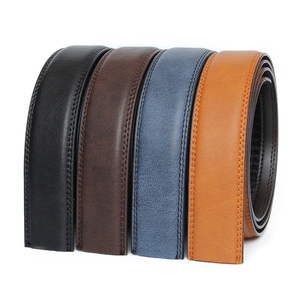 Ceintures à cliquet pour hommes en <span class=keywords><strong>cuir</strong></span> véritable décontracté multicolore <span class=keywords><strong>sans</strong></span> boucles - Product Image 1