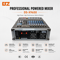 Console de mixage audio professionnelle DSZ DS-X9650 à 24 canaux, 16 DSP, 30 W, avec entrées USB et XLR, 2x SpeakON, 2x sorties principales XLR