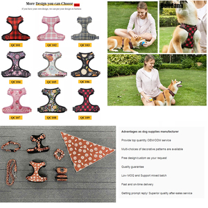 Juego de arnés de perro abeja <span class=keywords><strong>con</strong></span> logotipo de lujo suave personalizado colorido ajustable cachorro impermeable suministros para mascotas <span class=keywords><strong>con</strong></span> precio de decoración de cinta - Product Image 6