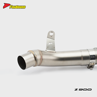Système d'échappement complet en acier inoxydable pour moto Kawasaki Z900, avec collecteur avant et tube intermédiaire, prix de gros usine Forsound