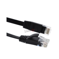Cable de Conexión Cat6 Plano UTP de Fábrica OEM, 0.5 m 1 m, Cable Plano Cat6