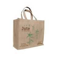 Sac fourre-tout en jute personnalisé 100 % écologique avec poignées, motif lettres, logo, taille et marque personnalisés, réutilisable pour le shopping