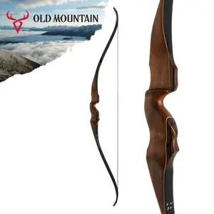 Customized Wooden Old Mountain 60" Pocono Laminated Bamboo Bow Archery Recurve Bow Long Recurve Bow