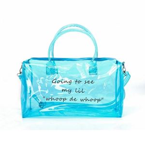 PVC Transparent Waterproof Yoga Gym <b>Bag</b>,<b>Outdoor</b> <b>Sports</b> Fitness Handbag,Unisex Hiking Yoga Messenger <b>Bag</b> Workout Shoulder <b>Bag</b> - Product Image 1