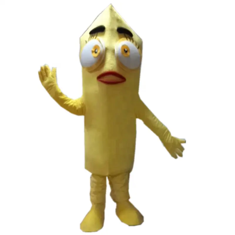 Big Eye yellow pencil mascot costumes/costume/mascot