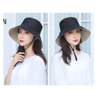 Grosir topi Bucket kustom dengan Logo mendukung topi bordir kerajinan musim panas tabir surya topi nelayan perjalanan luar ruangan topi kasual memancing